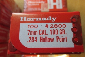 Luoti Hornady 7mm 100gr .284 Hollow Point